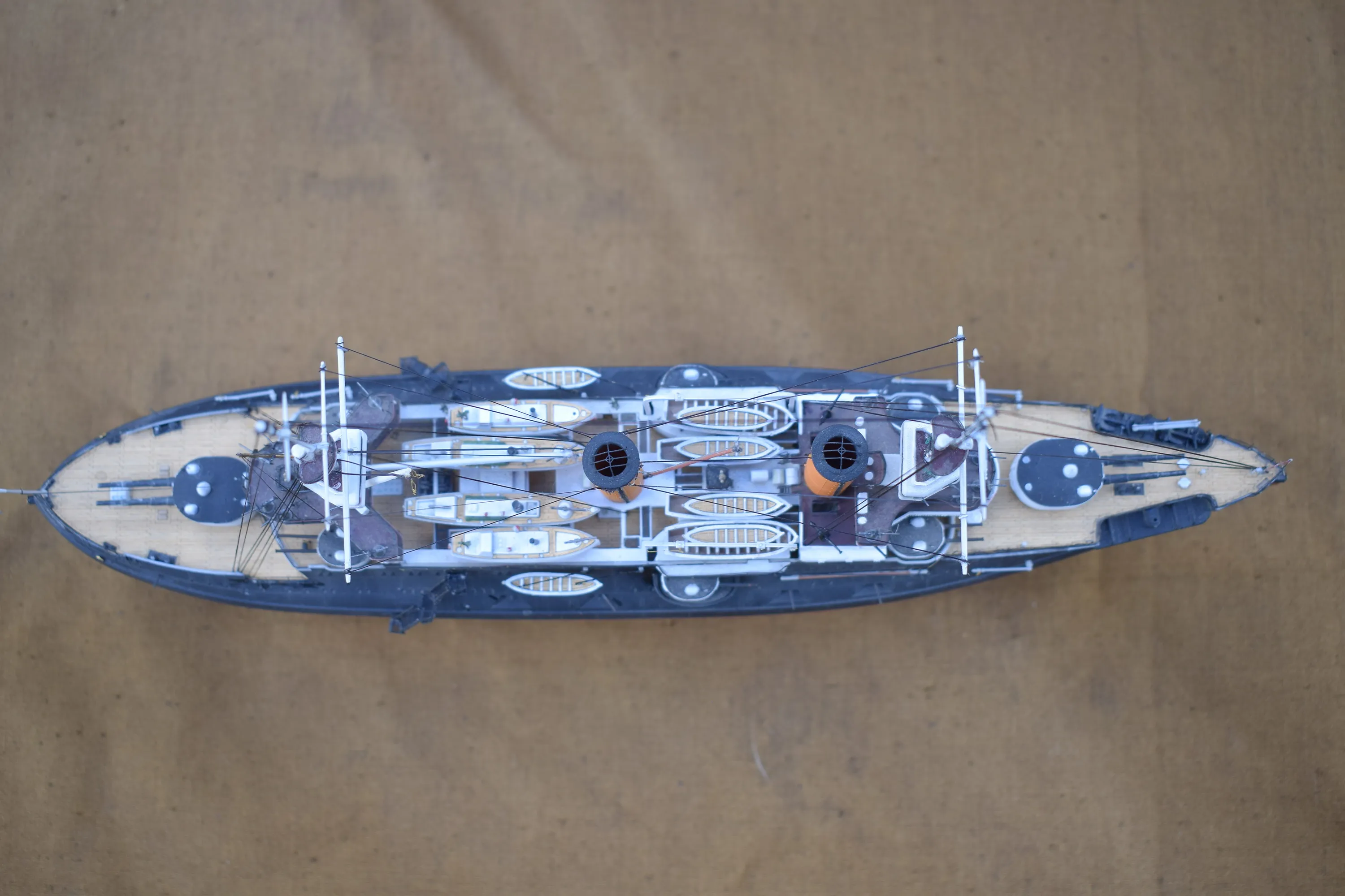 Модель корабля Броненосец РИФ «Цесаревич» на осень 1904 года - Верфь на Столе