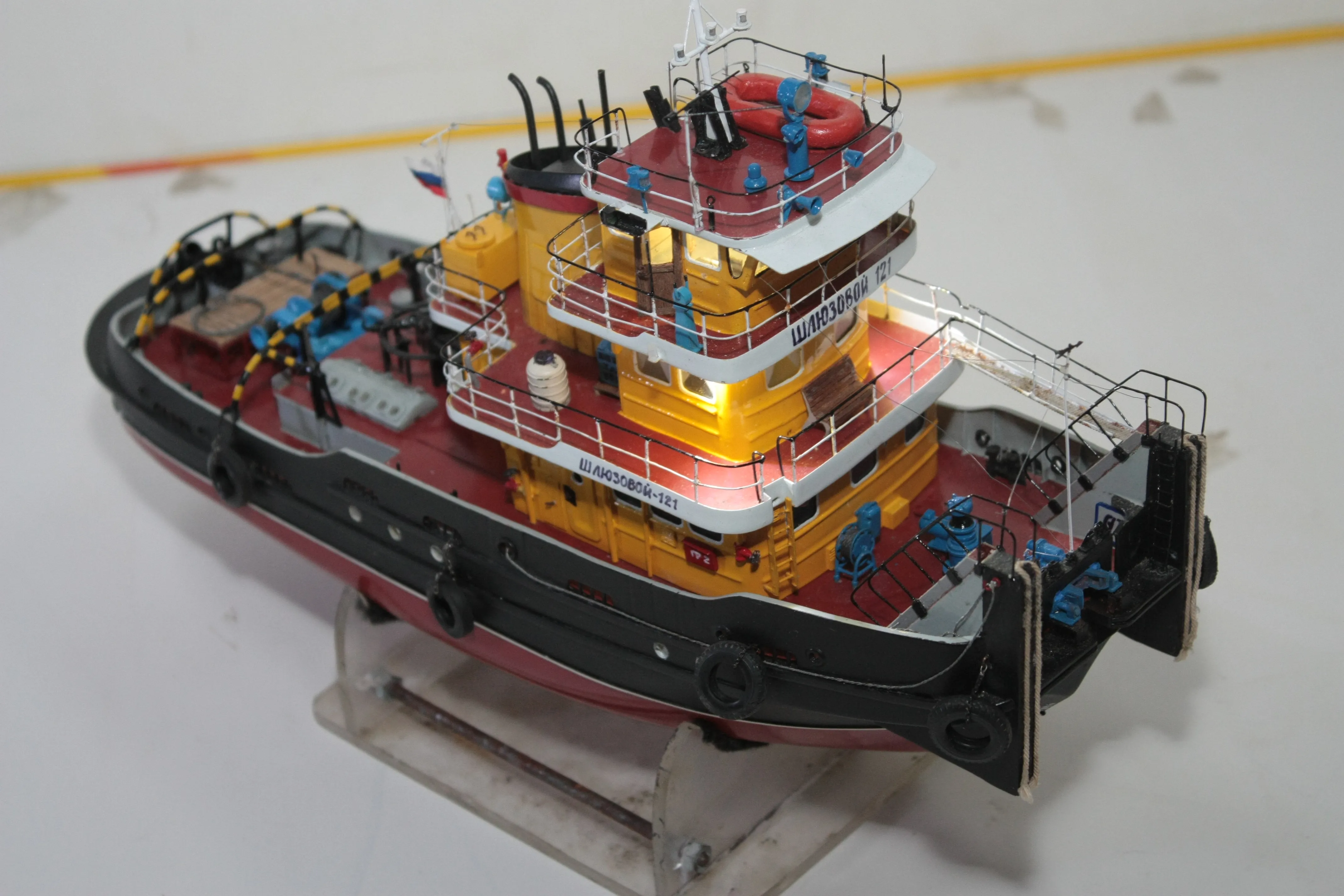 Модель корабля Буксир-толкач Шлюзовой-121 - Верфь на Столе