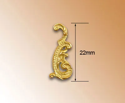 Декоративный элемент, завиток, 22 мм, металл