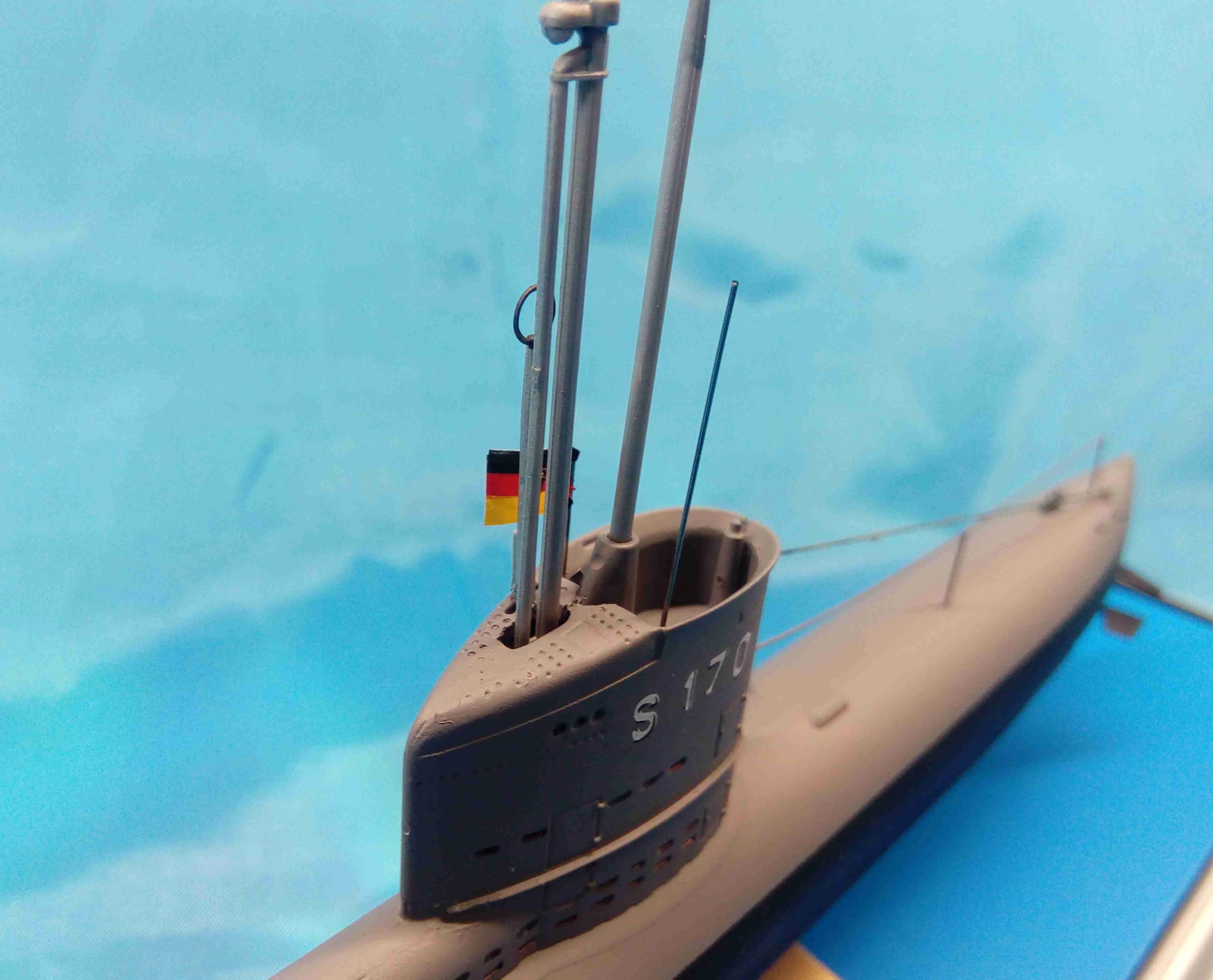 Модель корабля Немецкая подводная лодка XXIII серии «S-170» - Верфь на Столе