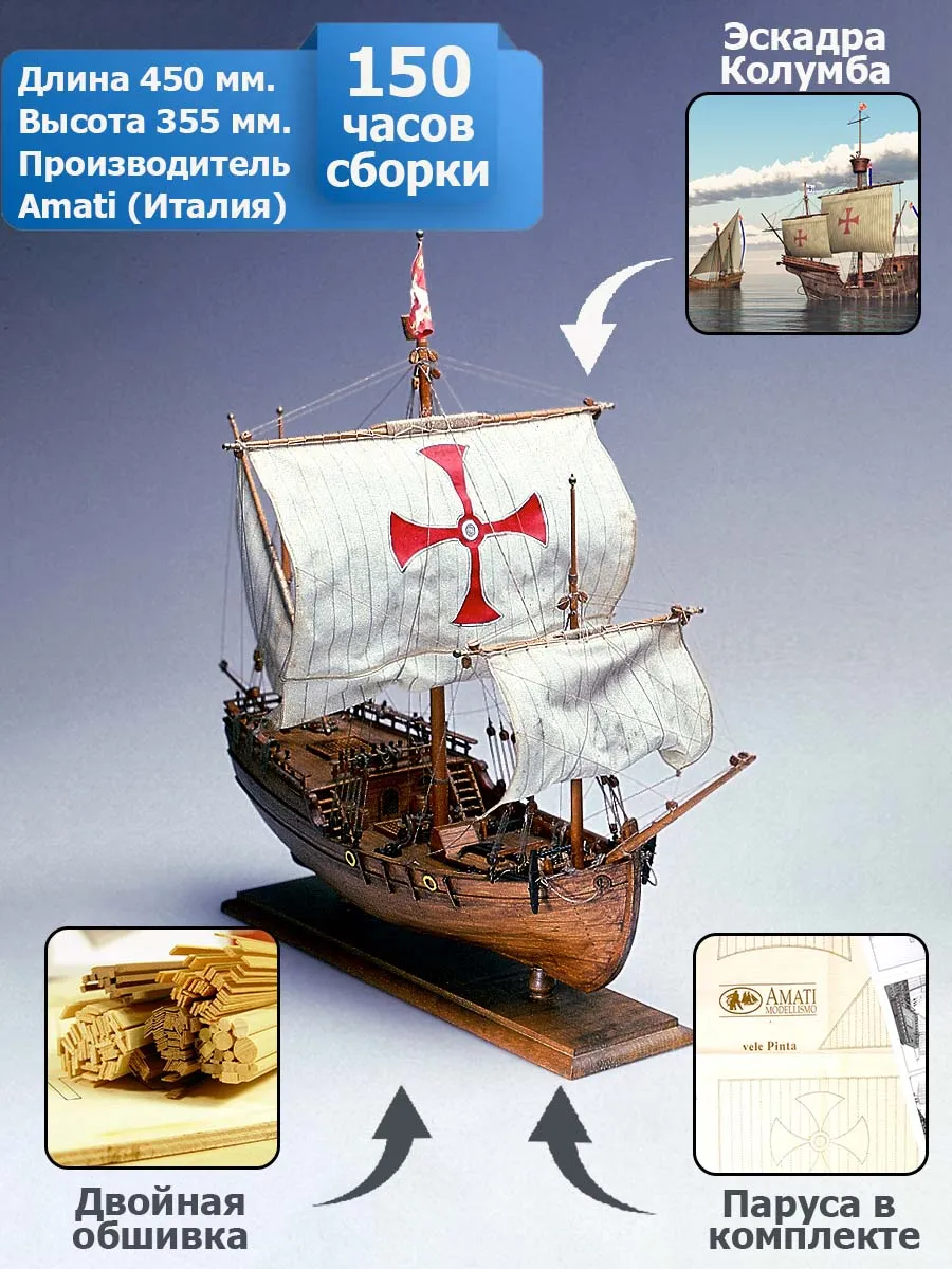 модель корабля Pinta (Пинта) модель корабля Pinta (Пинта)
