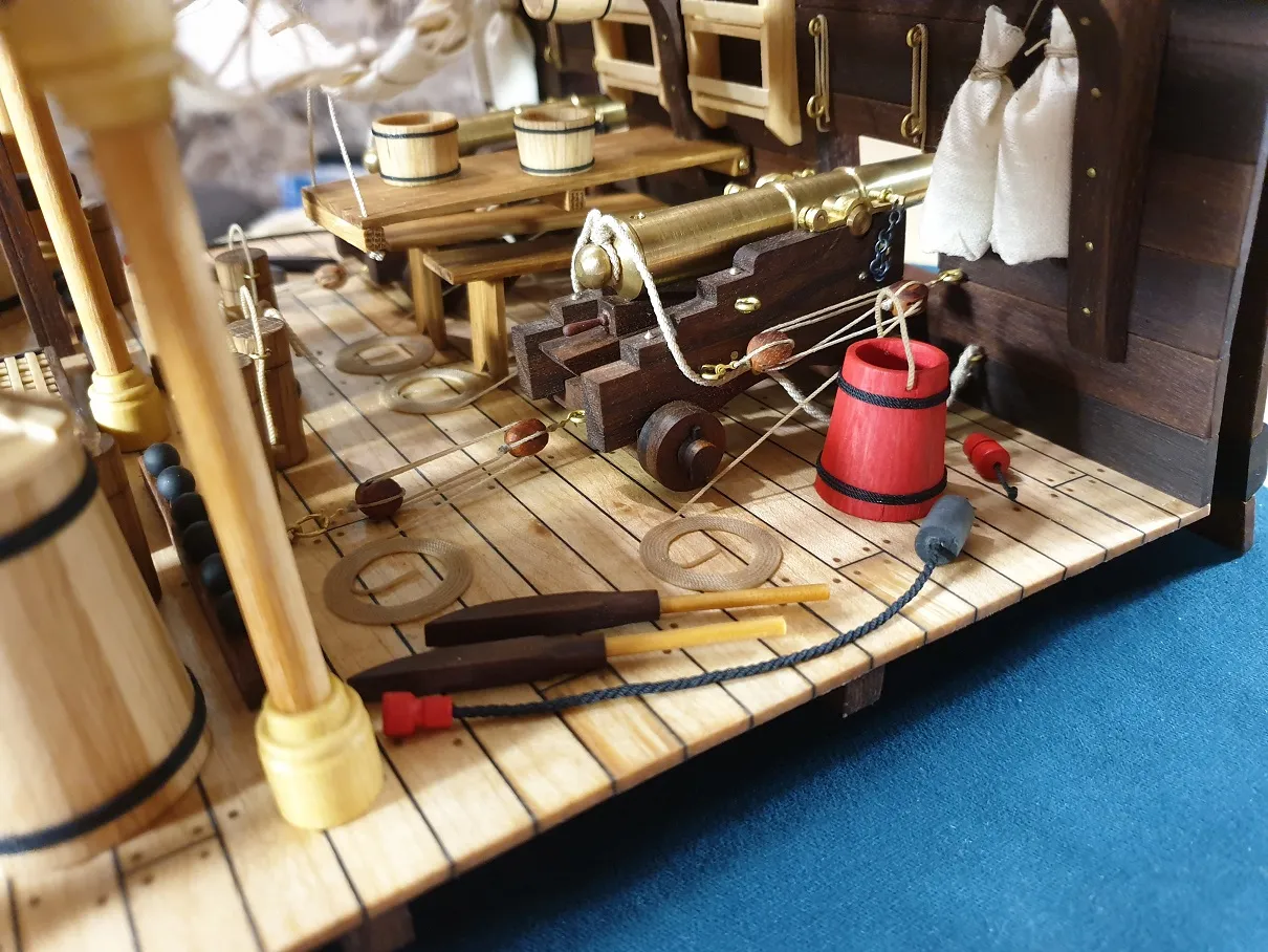 Модель корабля Фрагмент орудийной палубы - Верфь на Столе