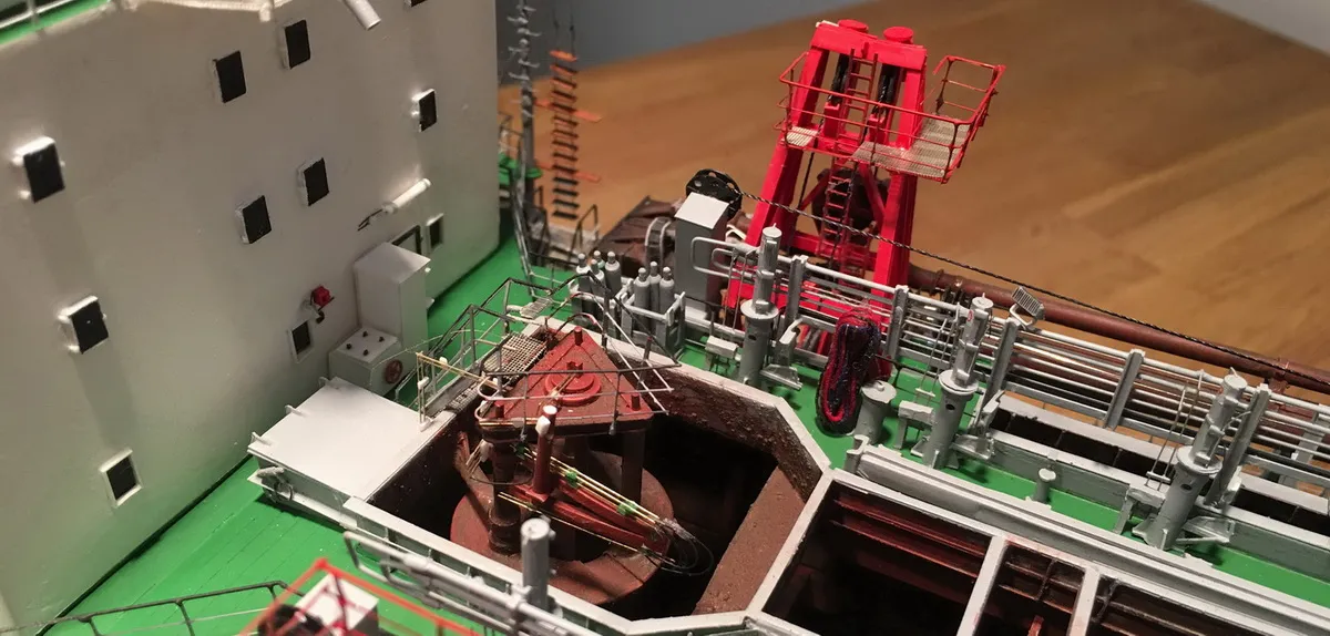 Модель корабля dredger "Josef Möbius" - Верфь на Столе