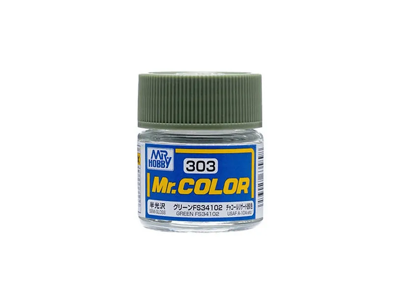 Краска Mr Color, зеленая FS34102, полуматовая, C 303, 10 мл