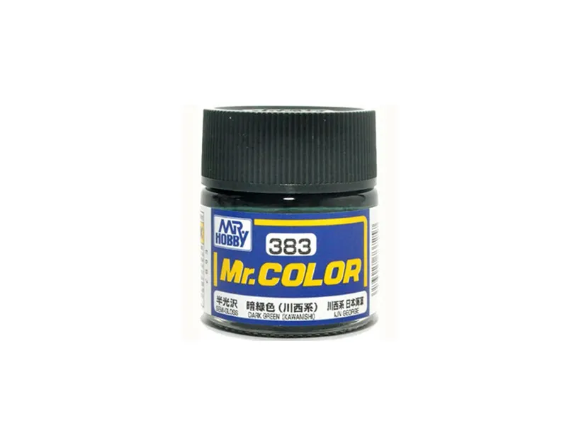Краска Mr Color, темно-зеленая Kawanishi, полуматовая, C 383, 10 мл