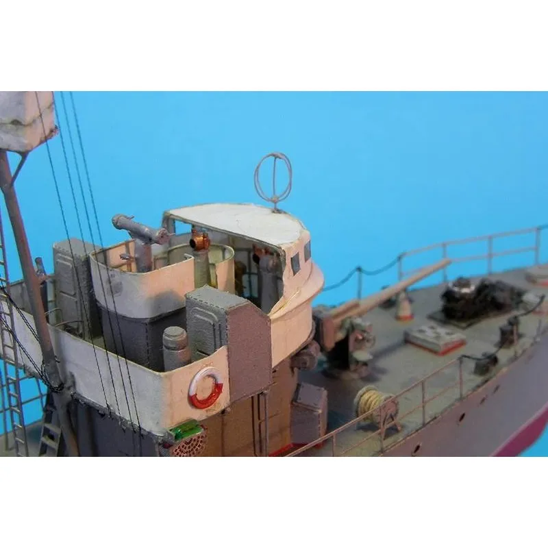 Модели из картона тральщик "Мина"+ морской охотник "МО-4", СССР 1940 г