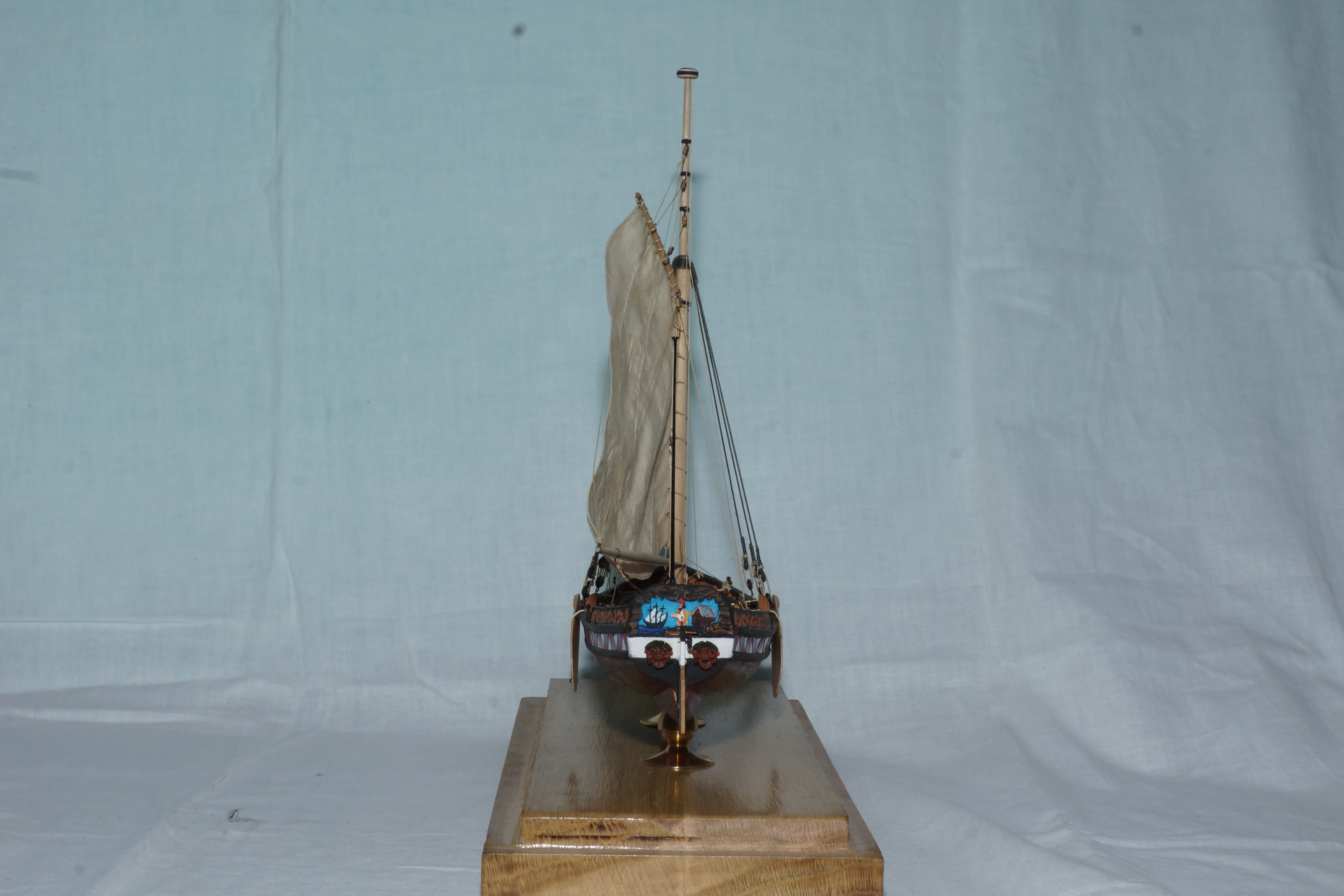 Модель корабля Ботик Петра Первого - Верфь на Столе