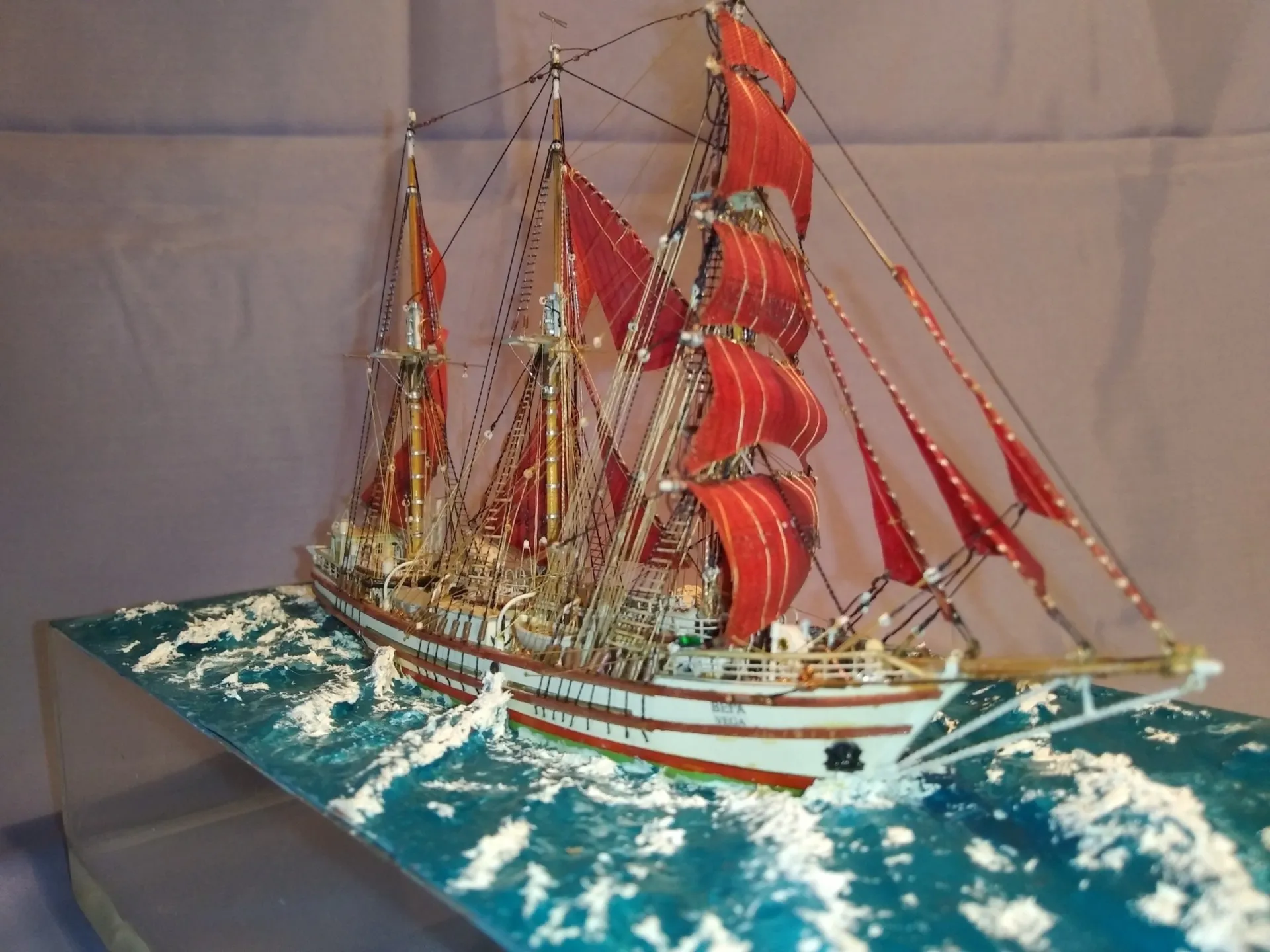 Модель корабля Баркентина "Вега" II - Верфь на Столе