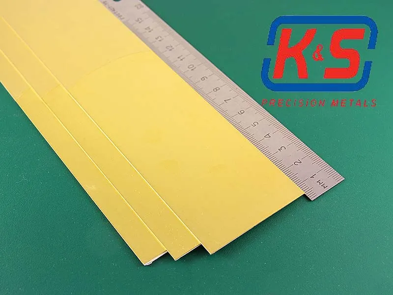 Полоска латунная 50х0,4 мм, 1 шт