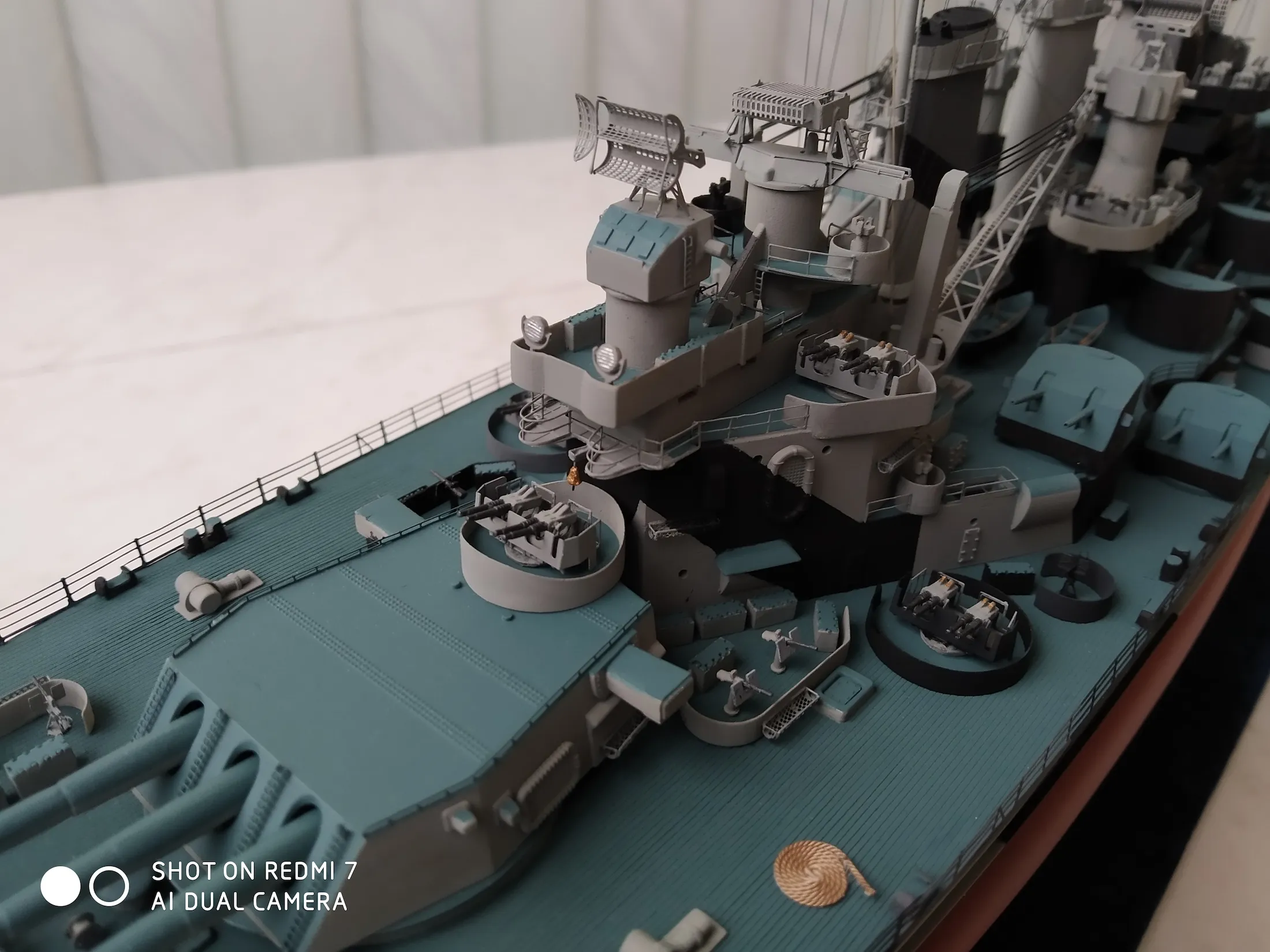 Модель корабля Линкор «North Carolina» - Верфь на Столе