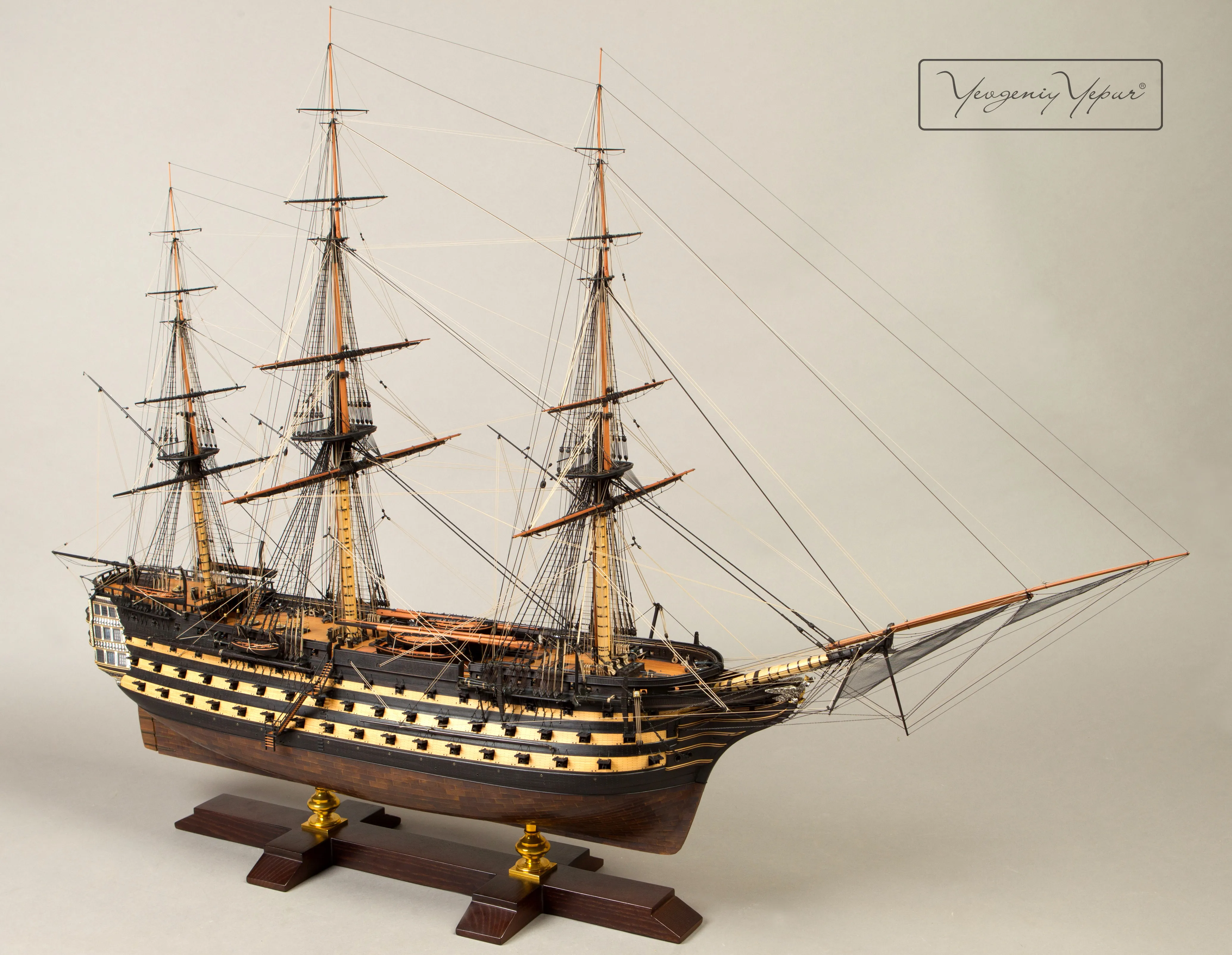 Модель корабля 120-ти пушечный корабль"Великий Князь Константин" - Верфь на Столе