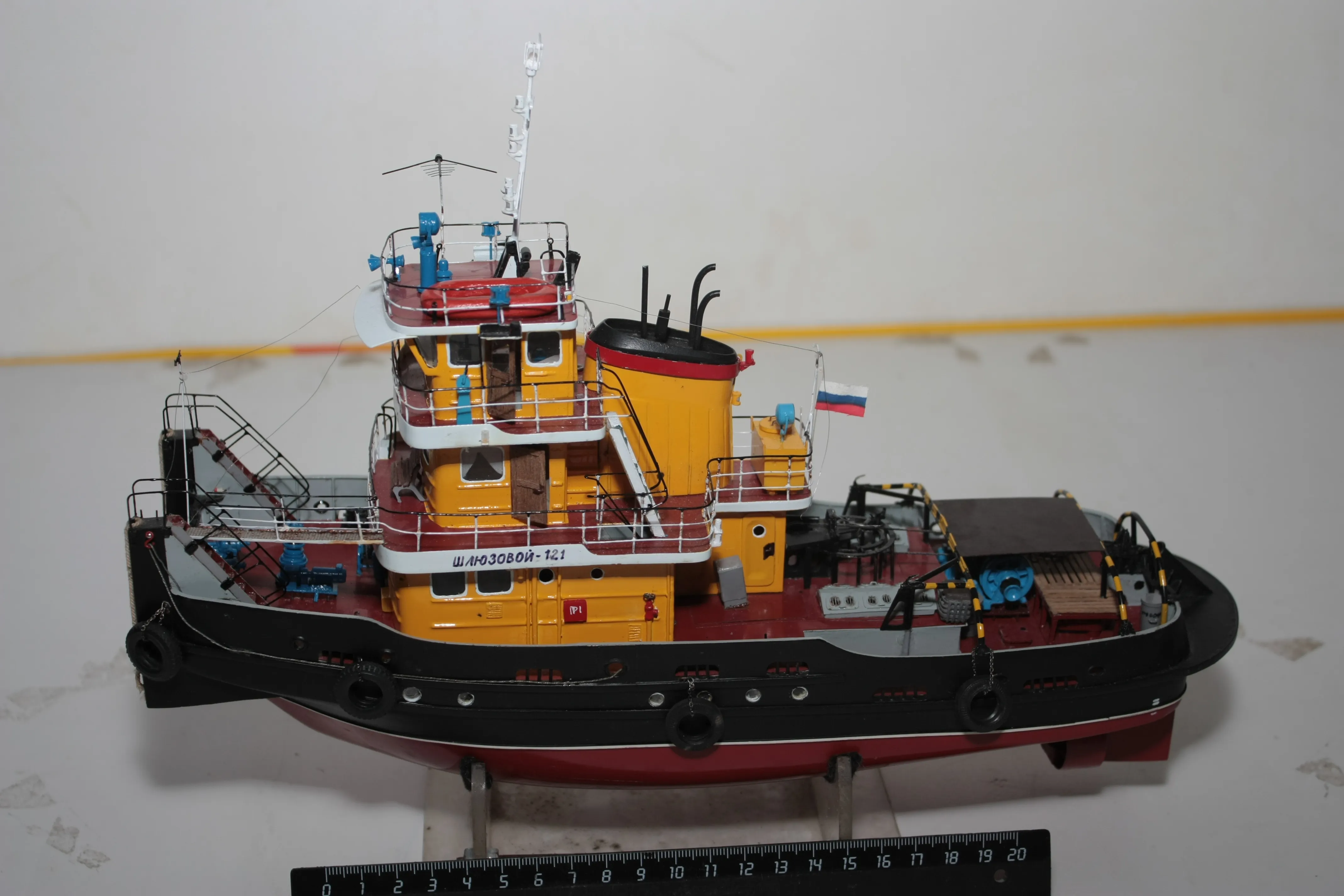 Модель корабля Буксир-толкач Шлюзовой-121 - Верфь на Столе