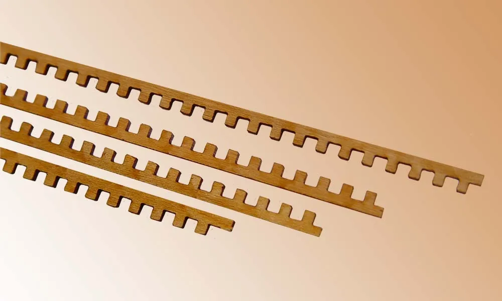 Рейки для решеток, бук, 300х1 мм, 4 шт