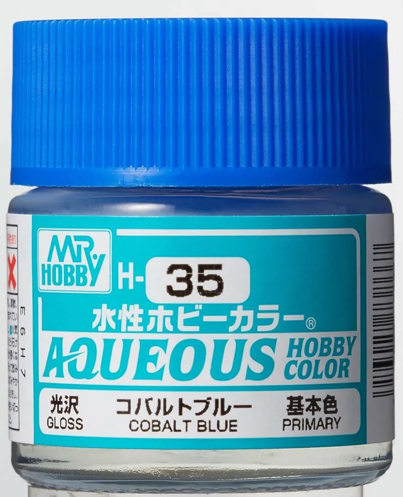 Краска Mr Hobby, акриловая, синий кобальт глянцевая, H 35, 10 мл Краска Mr Hobby, акриловая, синий кобальт глянцевая, H 35, 10 мл