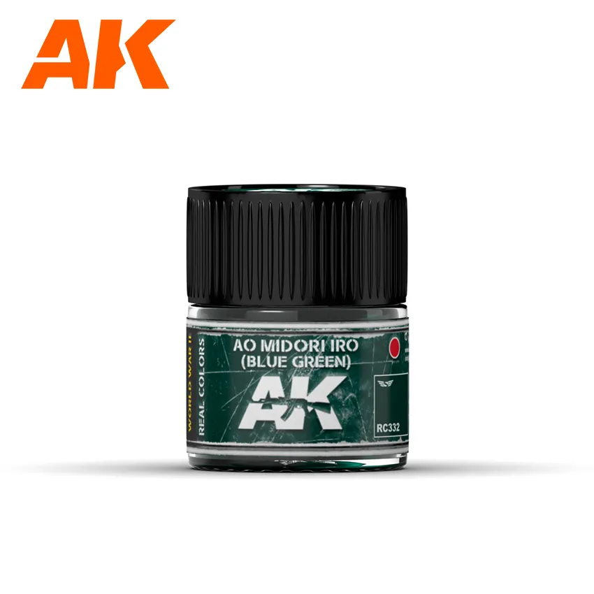 Краска AK Interactive, акриловая Ao Midori Iro (Blue-Green) / Сине-зеленый, 10 мл Краска AK Interactive, акриловая Ao Midori Iro (Blue-Green) / Сине-зеленый, 10 мл