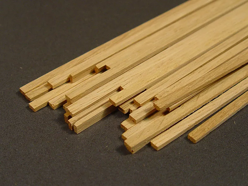 Рейка 3х3 мм, дуб, 5 шт