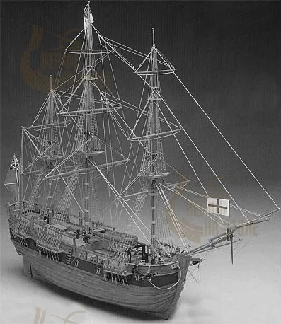 Чертеж корабля HMS Endeavour