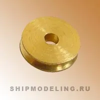 Шкив, латунь, 4 мм, 10 шт
