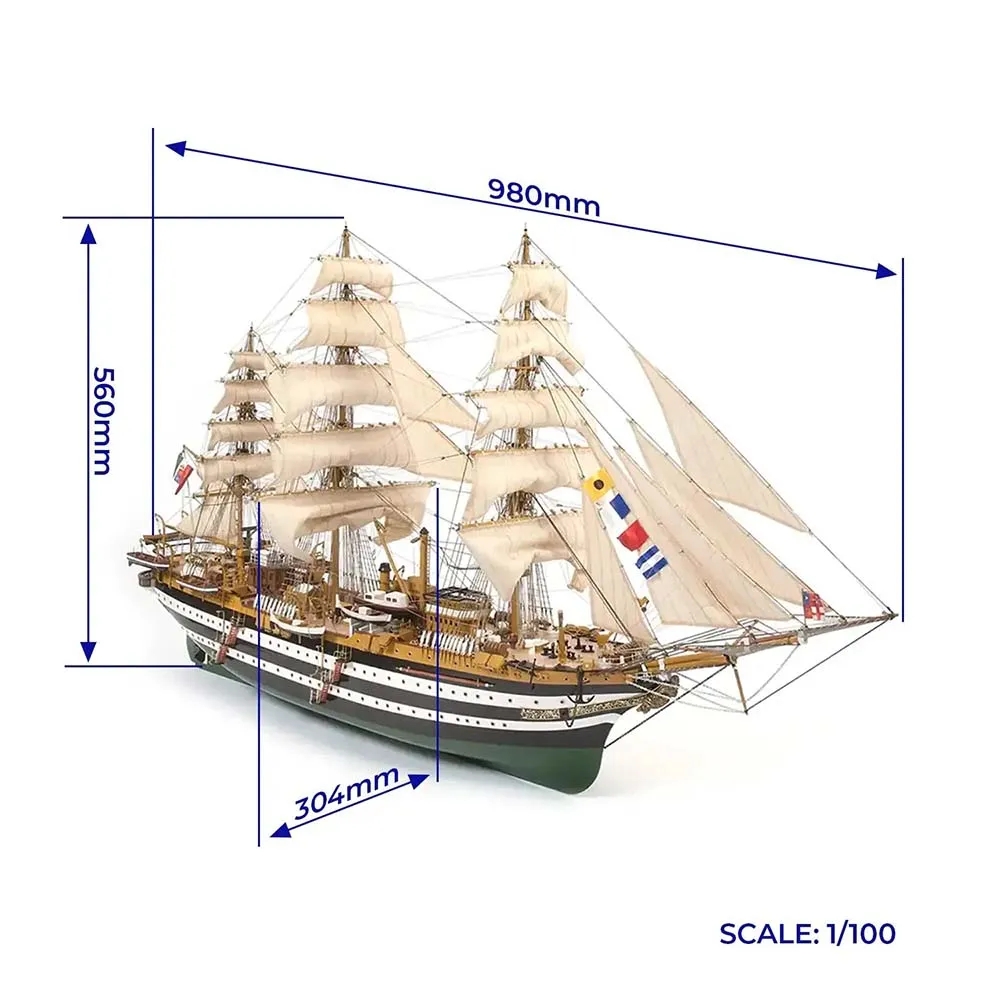 Amerigo Vespucci + (Полный набор инструментов, клея и краски)