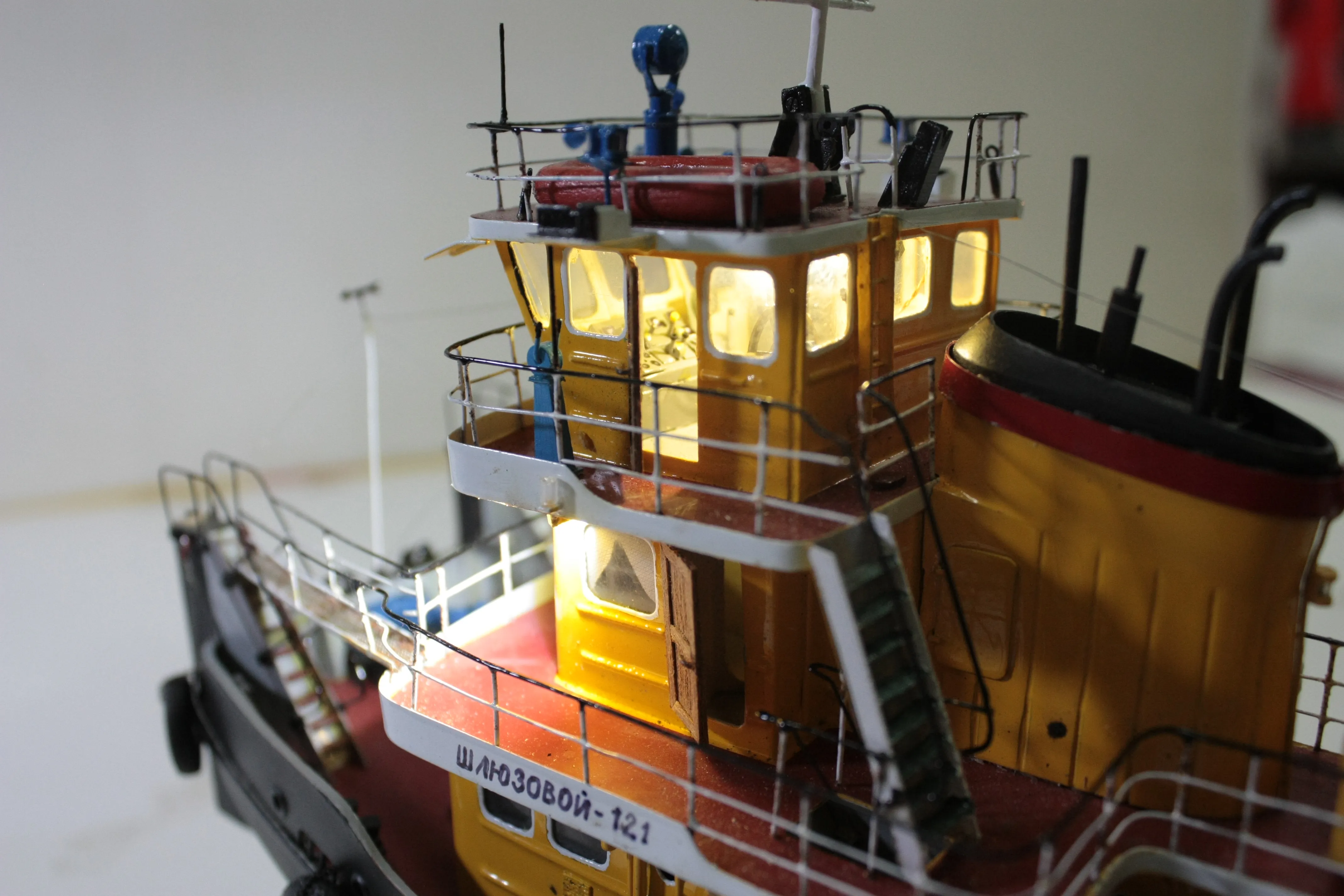 Модель корабля Буксир-толкач Шлюзовой-121 - Верфь на Столе
