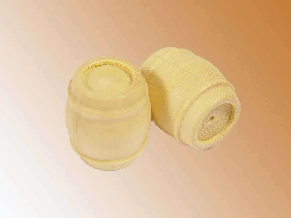 Бочка, самшит, 14х12 мм, 6 шт Бочка, самшит, 14х12 мм, 6 шт