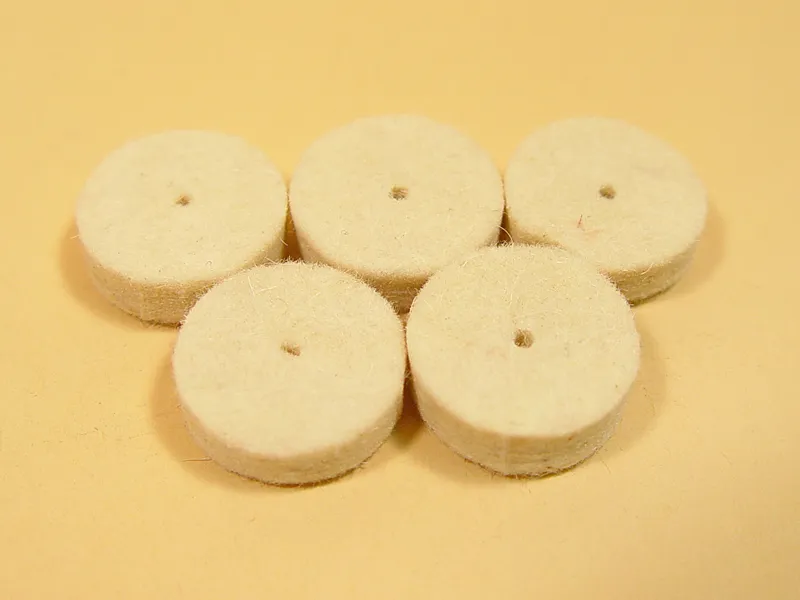 Диск полировальный, шерсть, 13х5 мм, 5 шт JAS