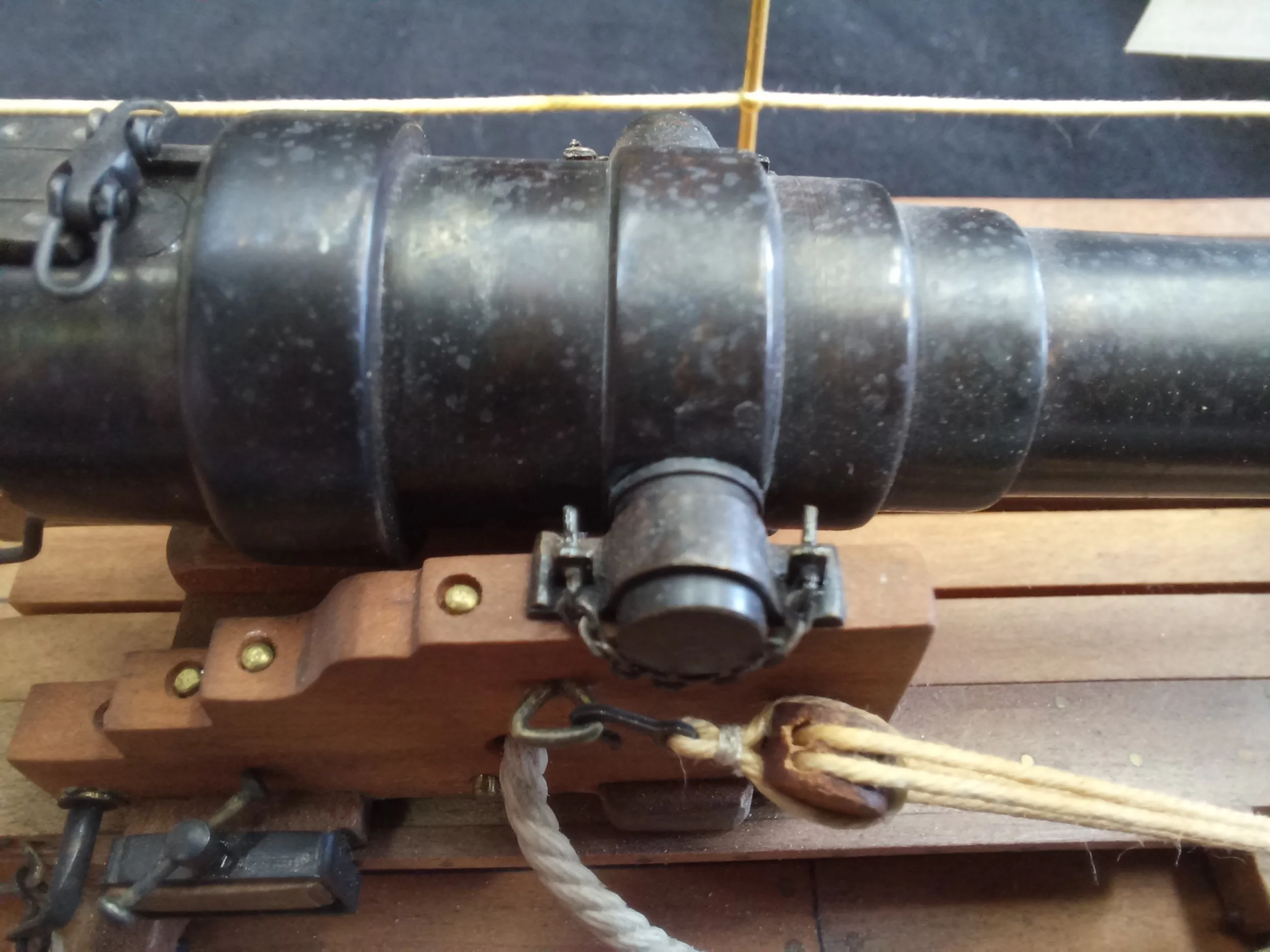 Модель корабля 7-дюймовая пушка Армстронга обр. 1864 г. на морском станке - Верфь на Столе