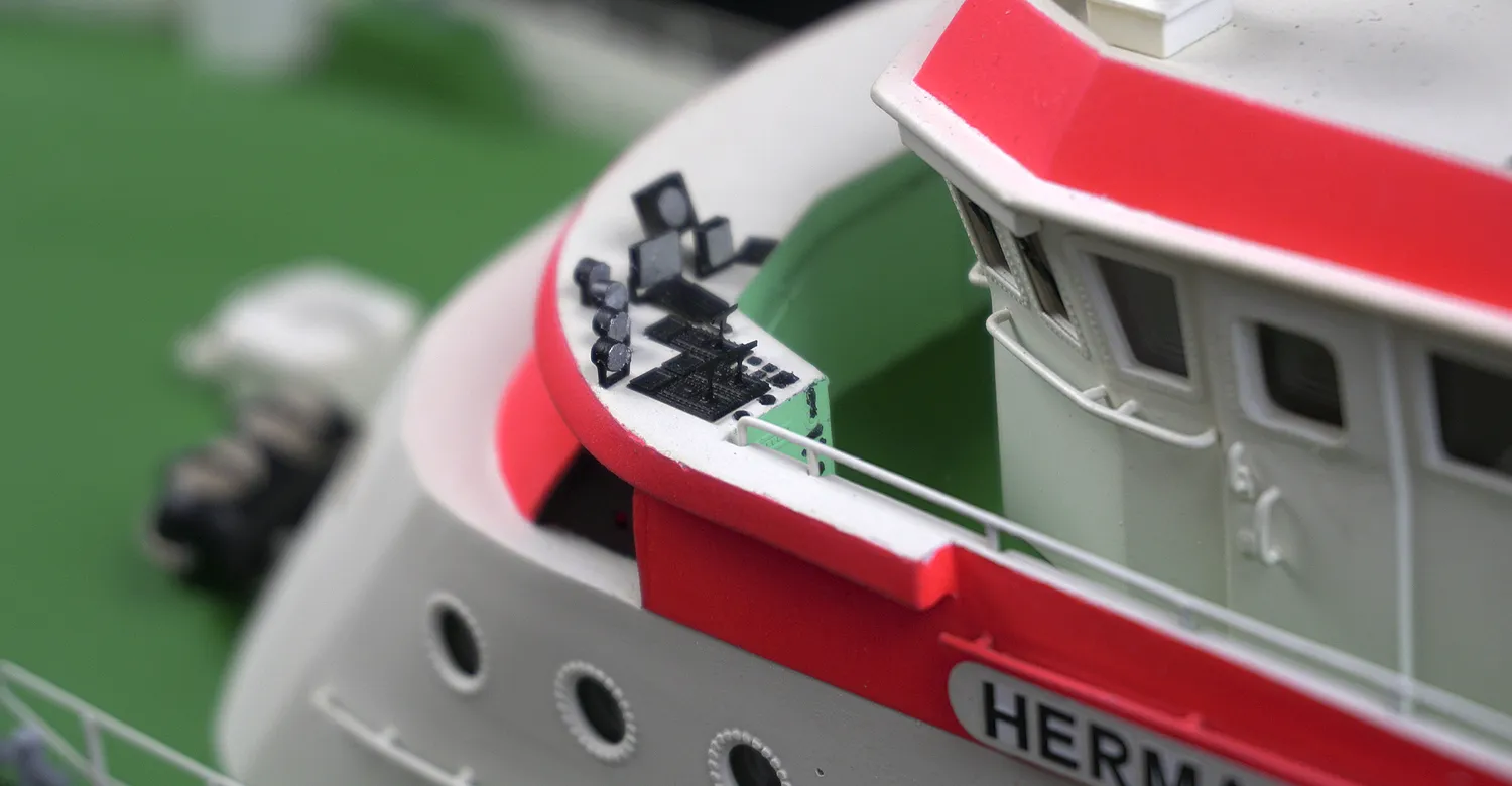 Модель корабля Cпасательный крейсер «HERMANN MARWEDE» - Верфь на Столе