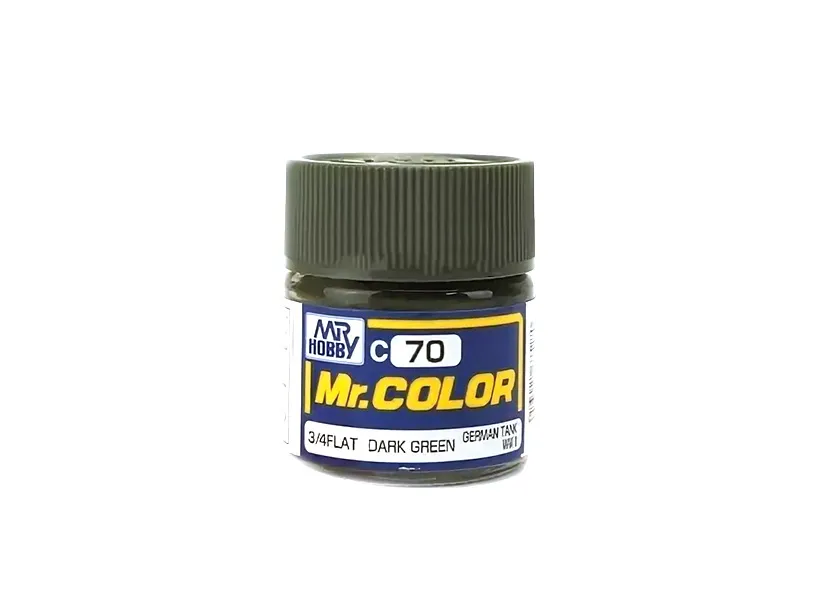 Краска Mr Color, темно-зеленая, матовая, C 70, 10 мл