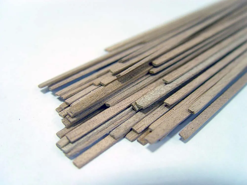 Рейка 1х5 мм, окоуме, 4 шт Рейка 1х5 мм, окоуме, 4 шт