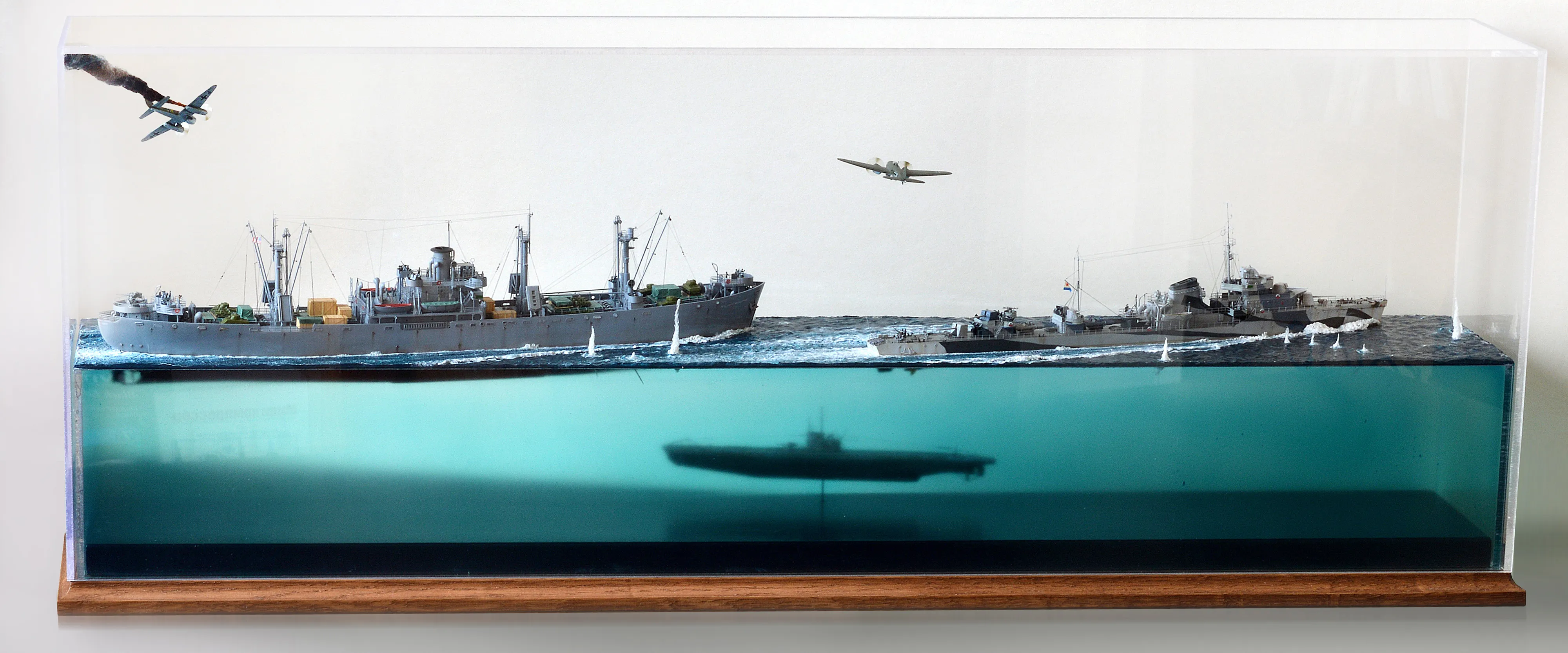 Модель корабля Диорама "Североморцы" - Верфь на Столе