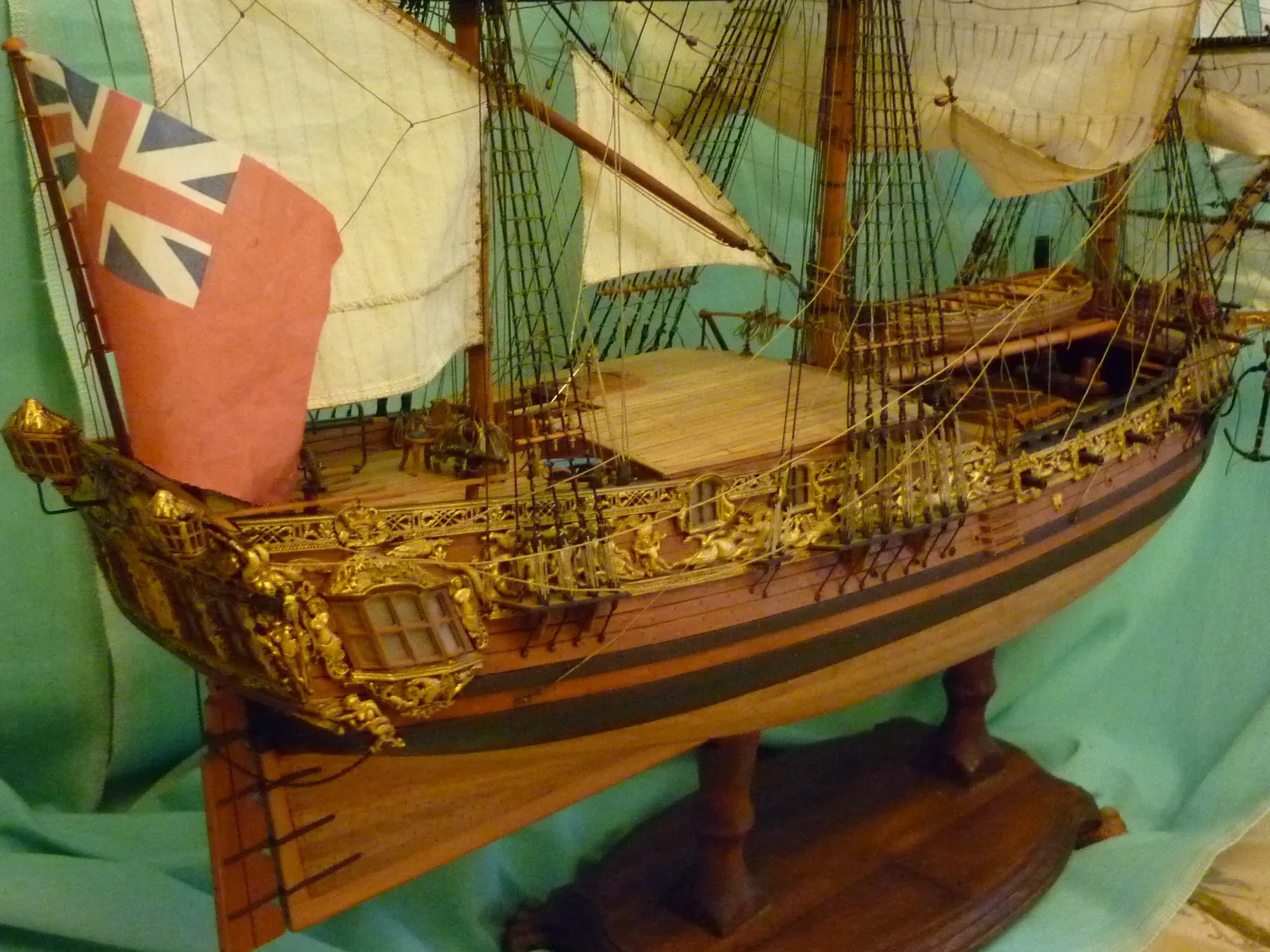 Модель корабля Королевская яхта «Royal Caroline», Англия - Верфь на Столе