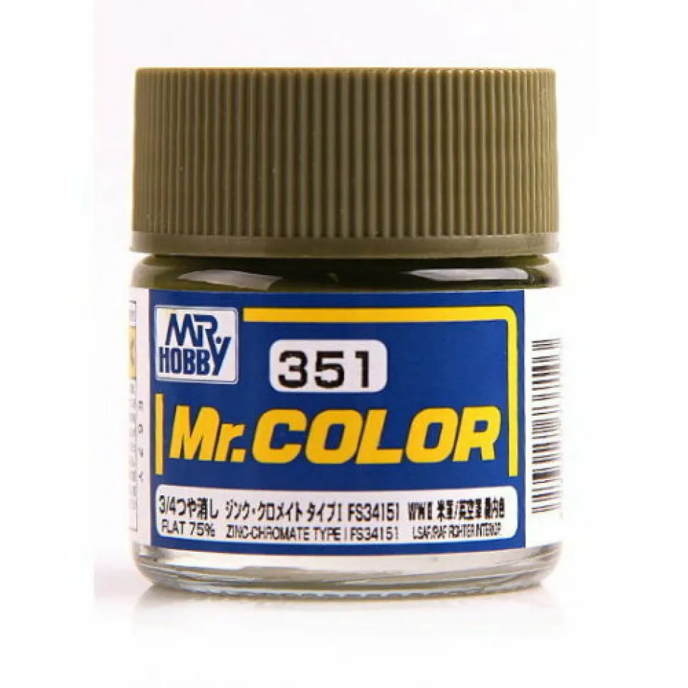 Краска Mr Color, цинк-хромат Type I FS34151, матовая, C 351, 10 мл
