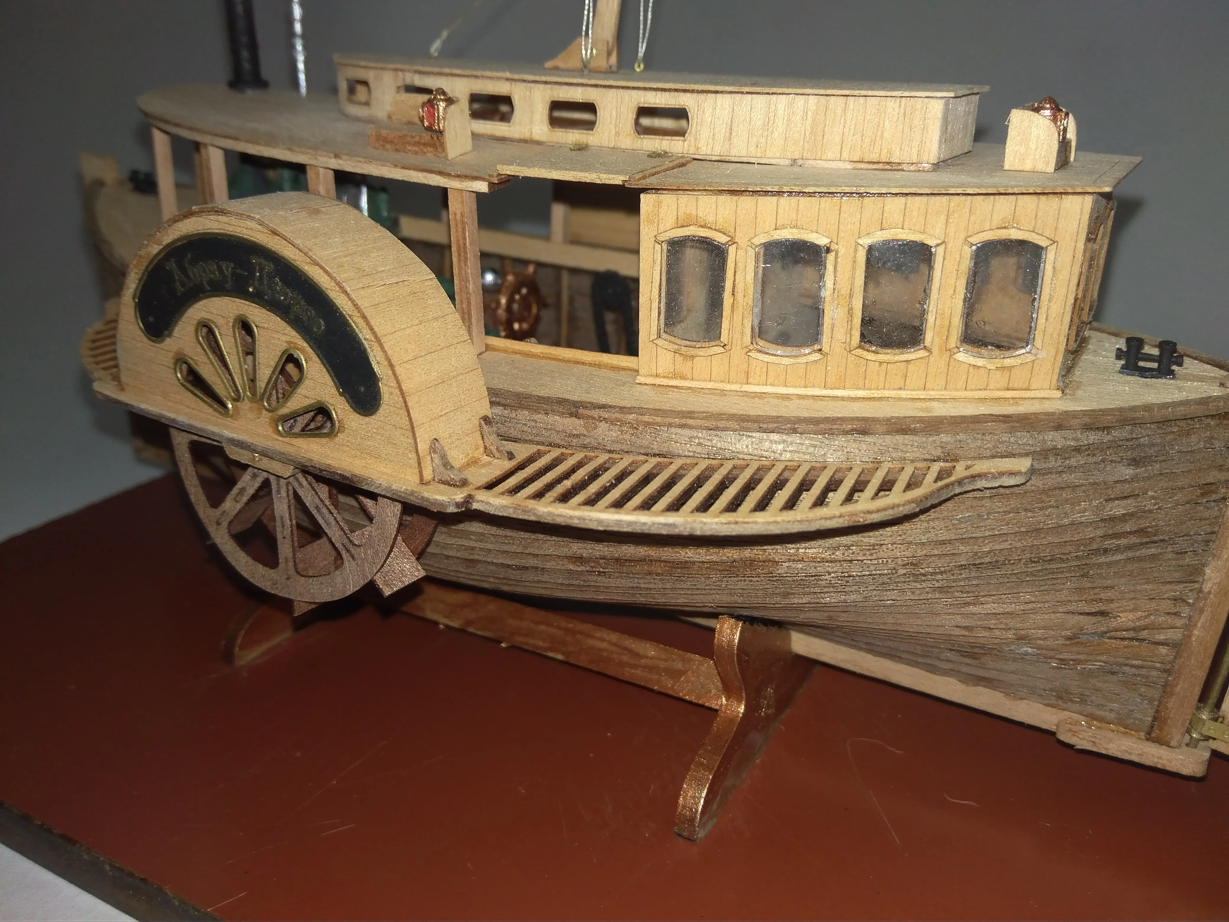 Модель корабля Паровой колесный катер «Абрау-Дюрсо» - Верфь на Столе