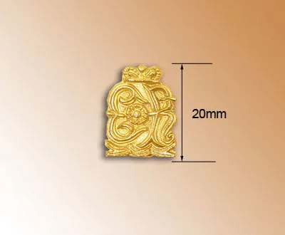 Декоративный элемент, вензель ER, 20 мм, металл