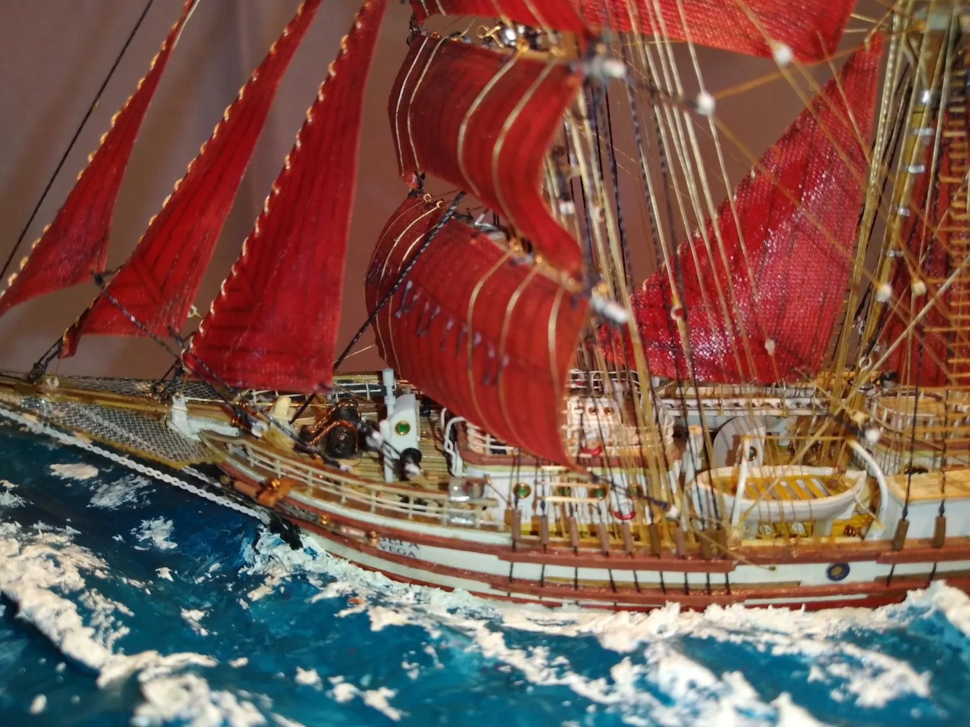 Модель корабля Баркентина "Вега" II - Верфь на Столе