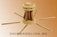 Шпиль, самшит и орех, 15 мм