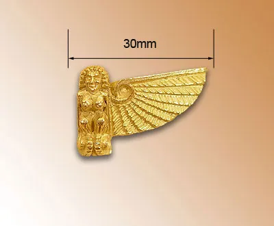 Декоративный элемент, сирена с крылом, 30 мм, металл