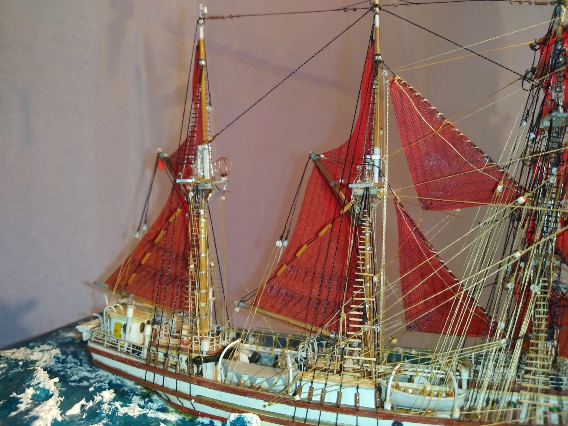 Модель корабля Баркентина "Вега" II - Верфь на Столе