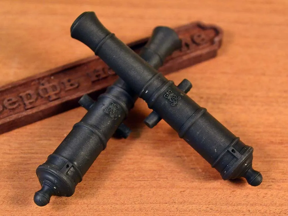 Ствол пушки тип Armstrong, герб Георг 3, 32 фунта, масштаб 1:48, длина 68,3 мм, 2 шт