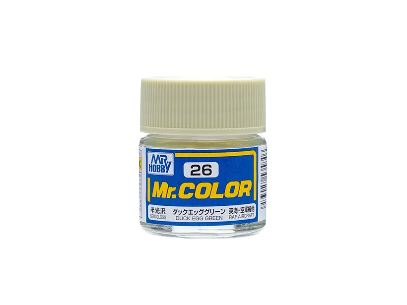 Краска Mr Color, зеленое утиное яйцо, полуматовая, C 26, 10 мл