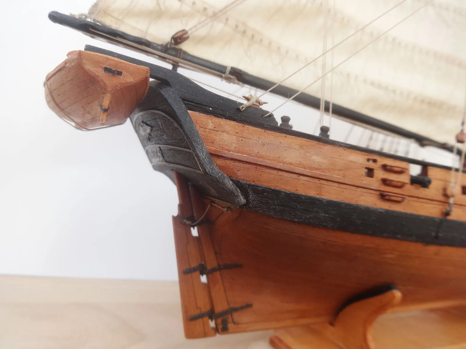 Модель корабля 8-и пушечный тендер «Авось», 1806 г. - Верфь на Столе