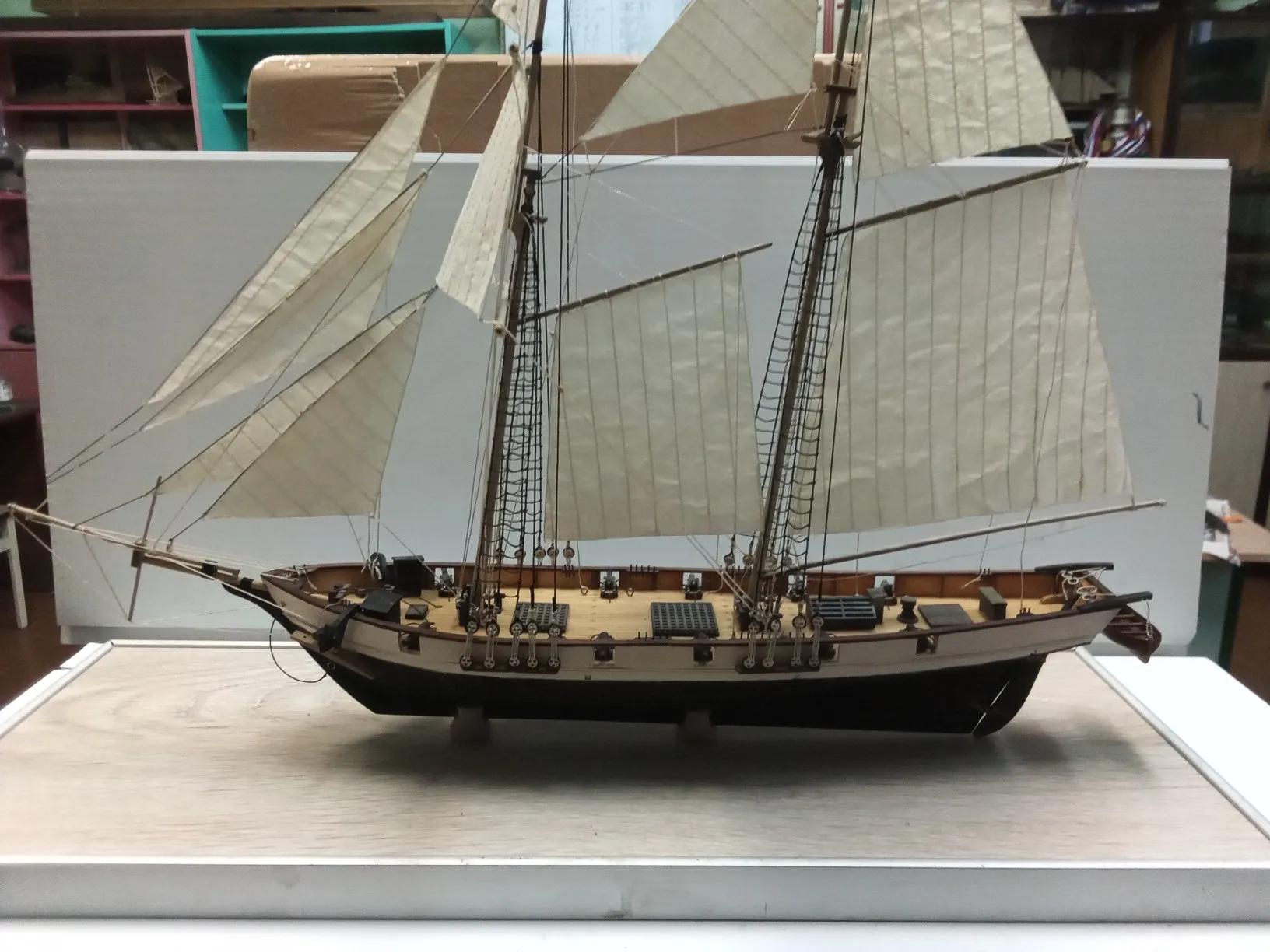 Модель корабля "Харви" - Верфь на Столе