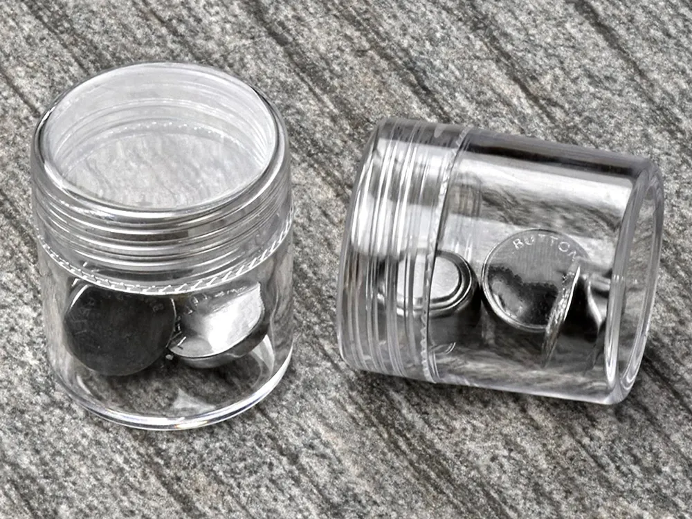 Круглые высокие прозрачные контейнеры, диаметр 25 мм, 10 штук, стыкуемые Круглые высокие прозрачные контейнеры, диаметр 25 мм, 10 штук, стыкуемые