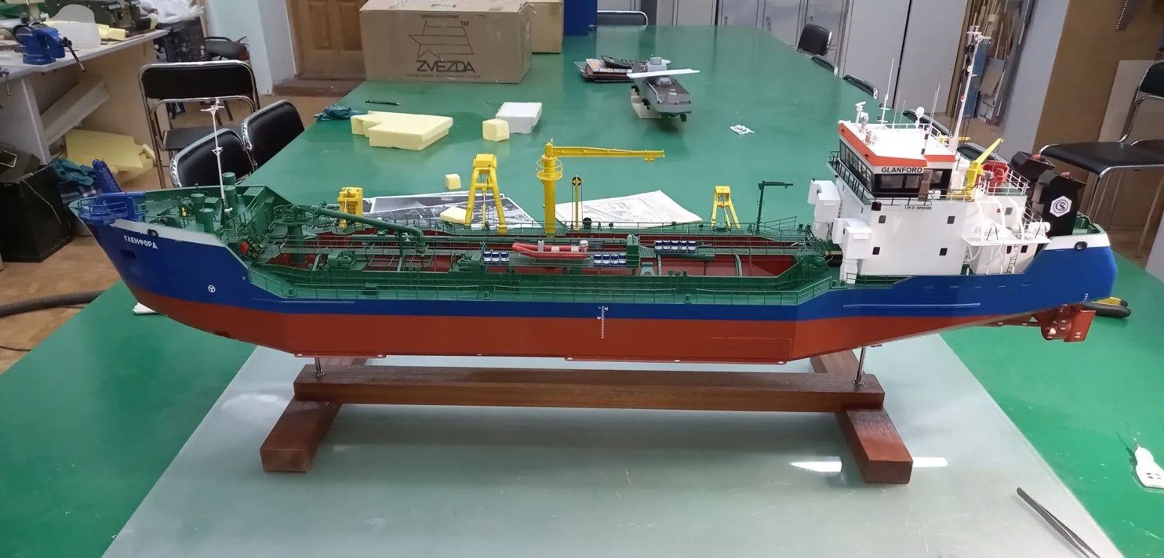 Модель корабля Дноуглубительное судно "Гленфорд" 2020 г. - Верфь на Столе