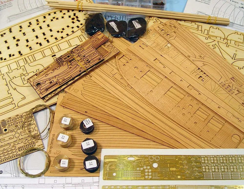 Люгер "Петергоф" + (Полный набор инструментов, клея и лак)