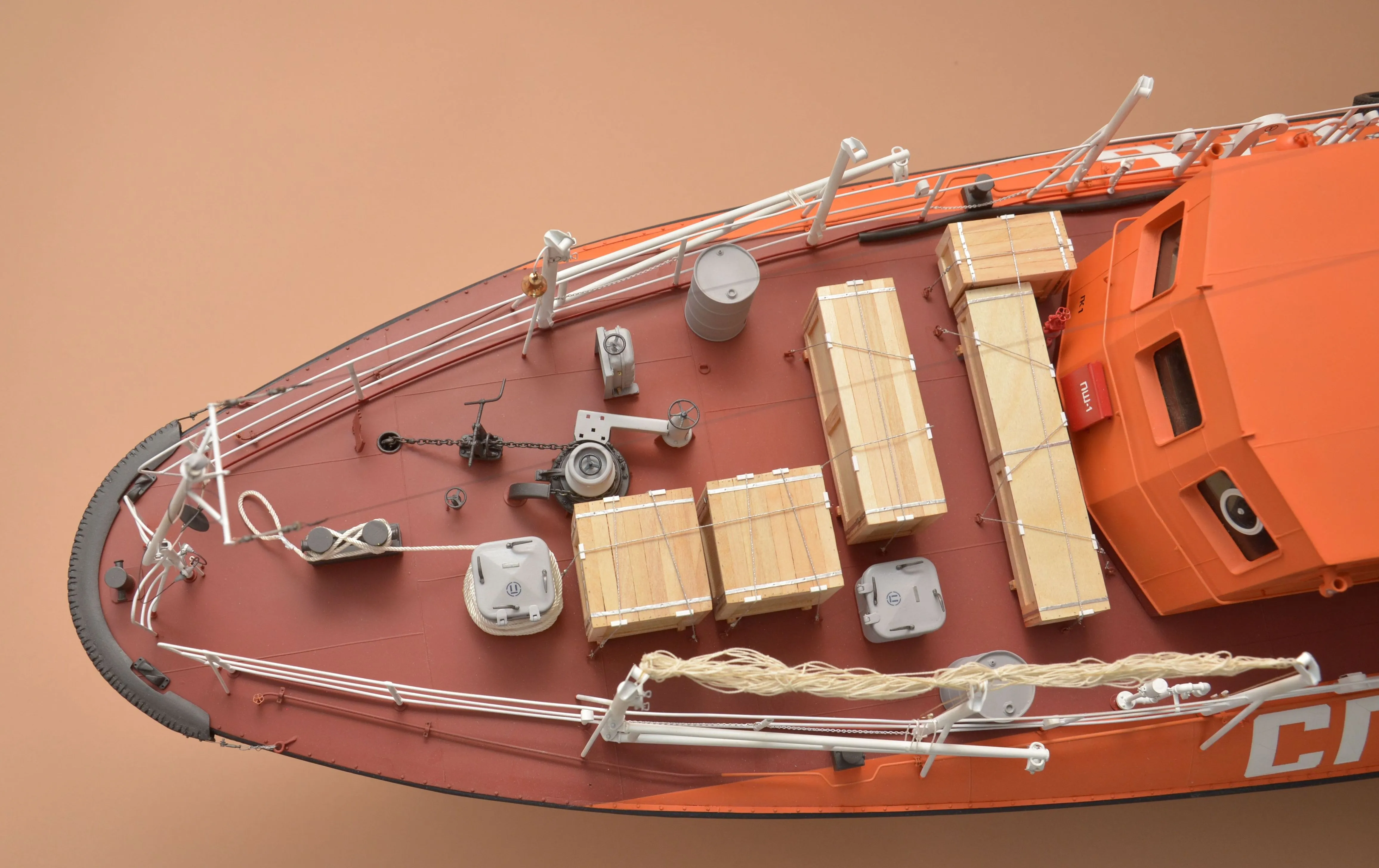 Модель корабля Всепогодный спасательный катер (ВСК) "МЕТЕЛЬ", пр. 1458 - Верфь на Столе