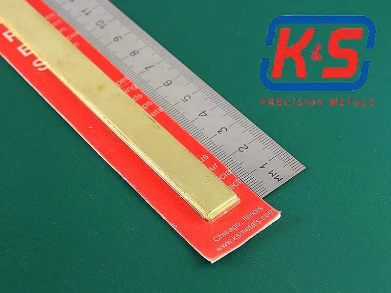 Полоска латунная 12х1 мм, 3 шт