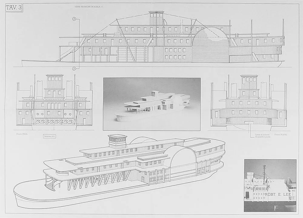Чертеж парохода Robert E. Lee