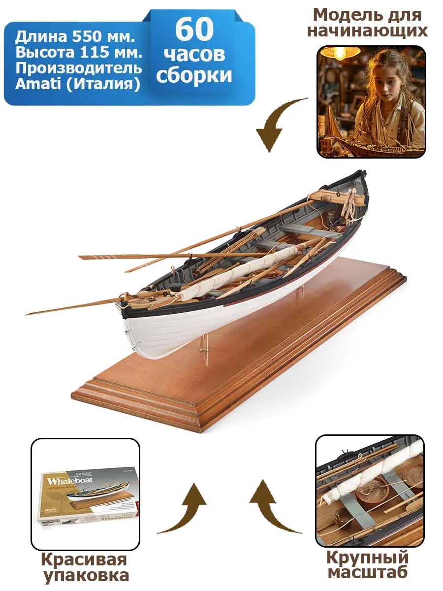 модель корабля Whaleboat модель корабля Whaleboat